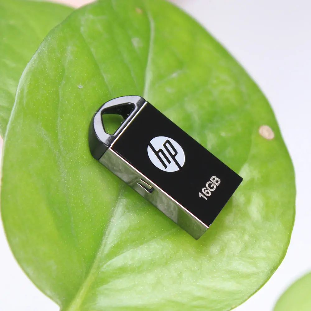 Оригинальный HP 16 ГБ 32 металлический Pendrive V221W Mini Cle USB диск на ключ студенческий