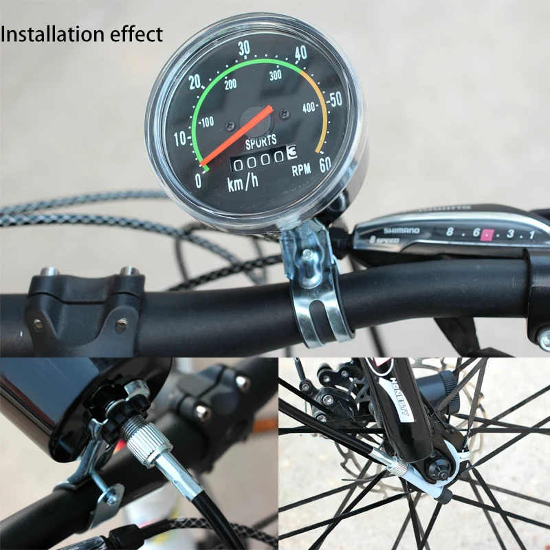 retro analog bicycle speedometer