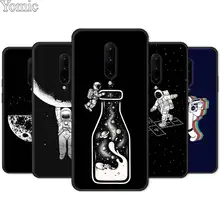 Soft Cover Shell for Oneplus 7 7 Pro 6 6T 5T Silicone Phone Case for Oneplus 7 7Pro Black Case Cartoon Astronaut Space