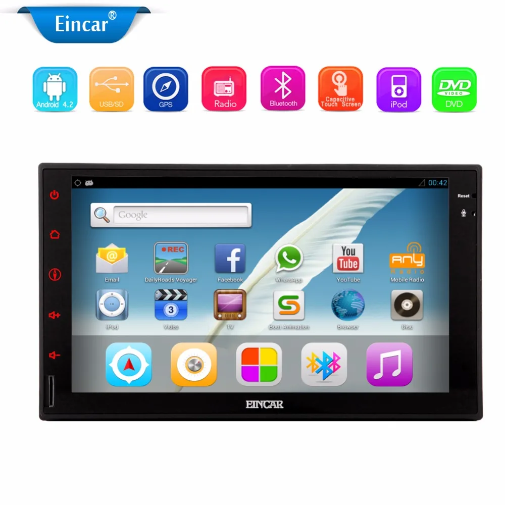 Cheap Android 5.1 2 DIN Car Audio Stereo 7 Inch Car Radio Player GPS Autoradio Electronics Bluetooth USB Headunit MP3 Player NO-DVD 4