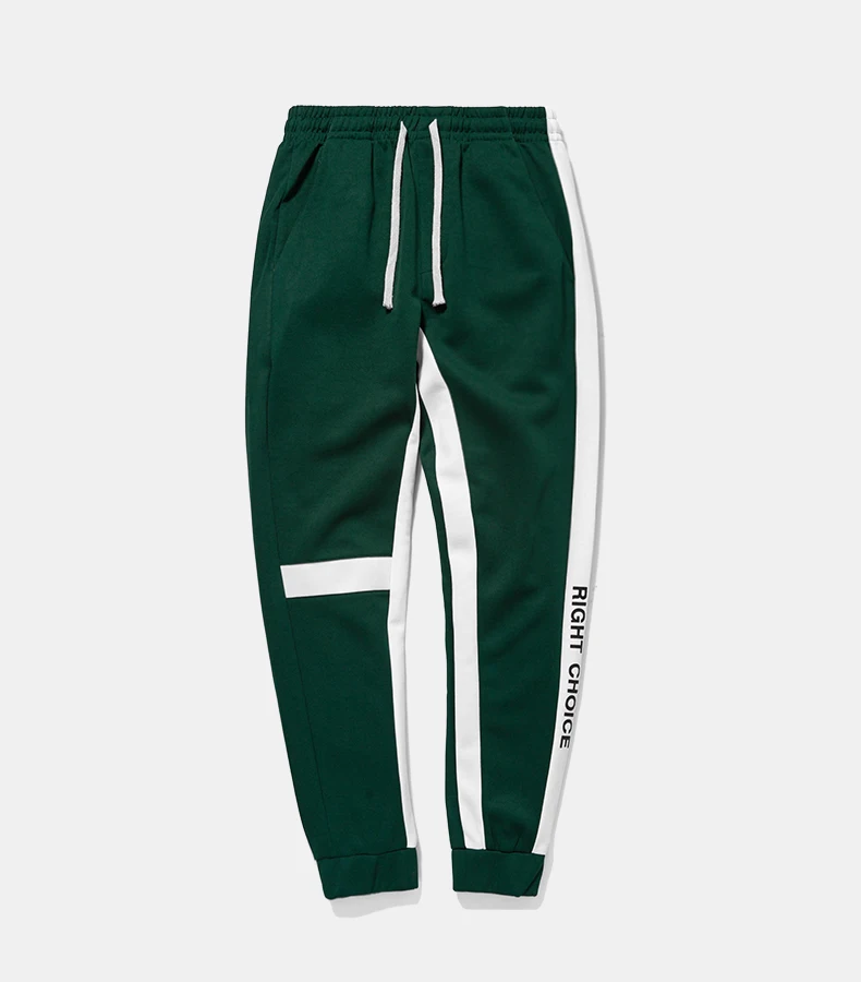 اللون كتلة خليط الجانب إلكتروني طباعة خمر Sweatpants الرجعية السراويل الرجال المسار السراويل 2018 الخريف الرجال أزياء المرأة السراويل
