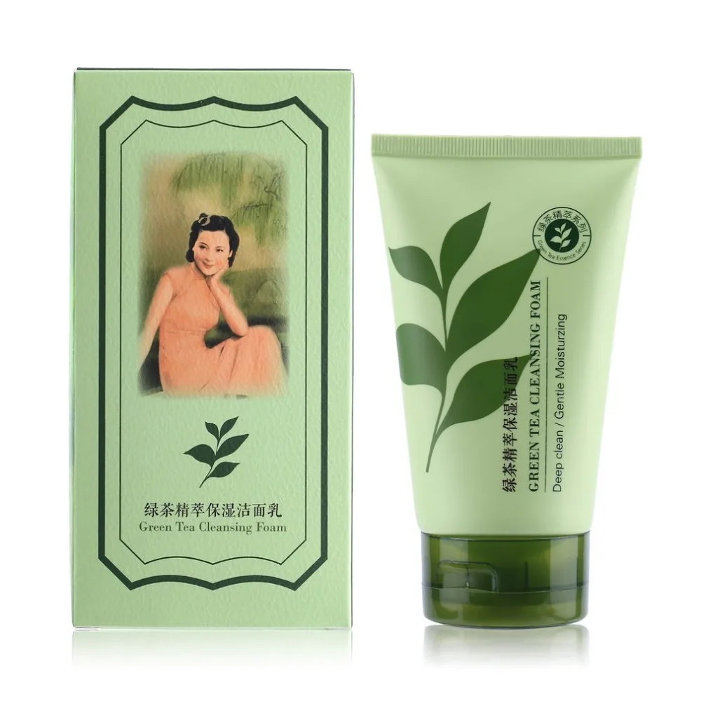 Shuyan Green Tea Cleansing Foam 120g Deep Clean Gentle Moisturzing