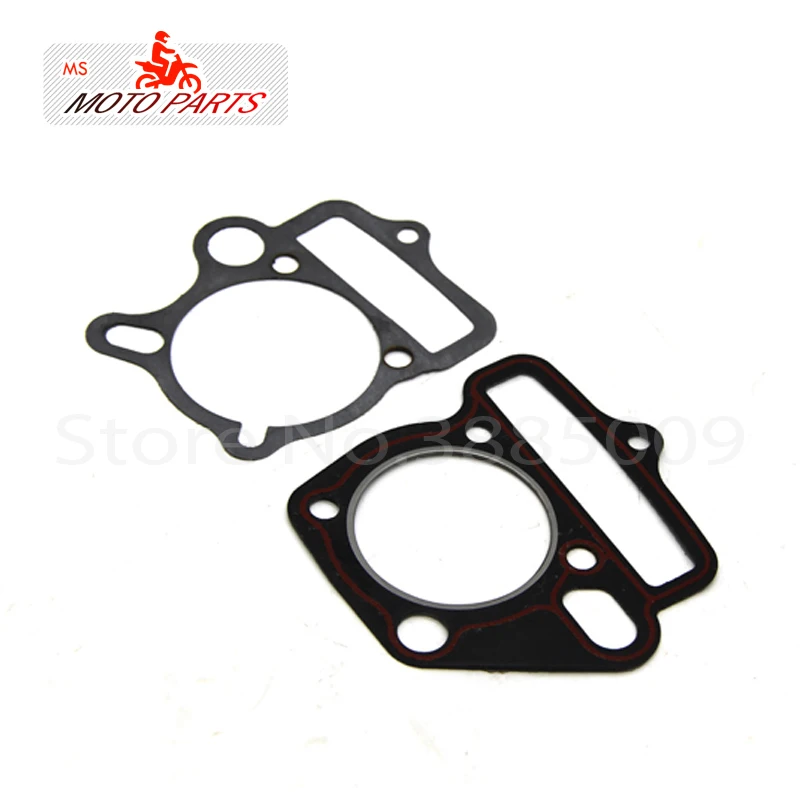 Lifan 125cc Запчасти для двигателя Байк велосипед ямы Piston-Kit-Rings-Pin-Cylinder-Gasket-52-4MM-14MM-LF125 - Цвет: Темно-серый