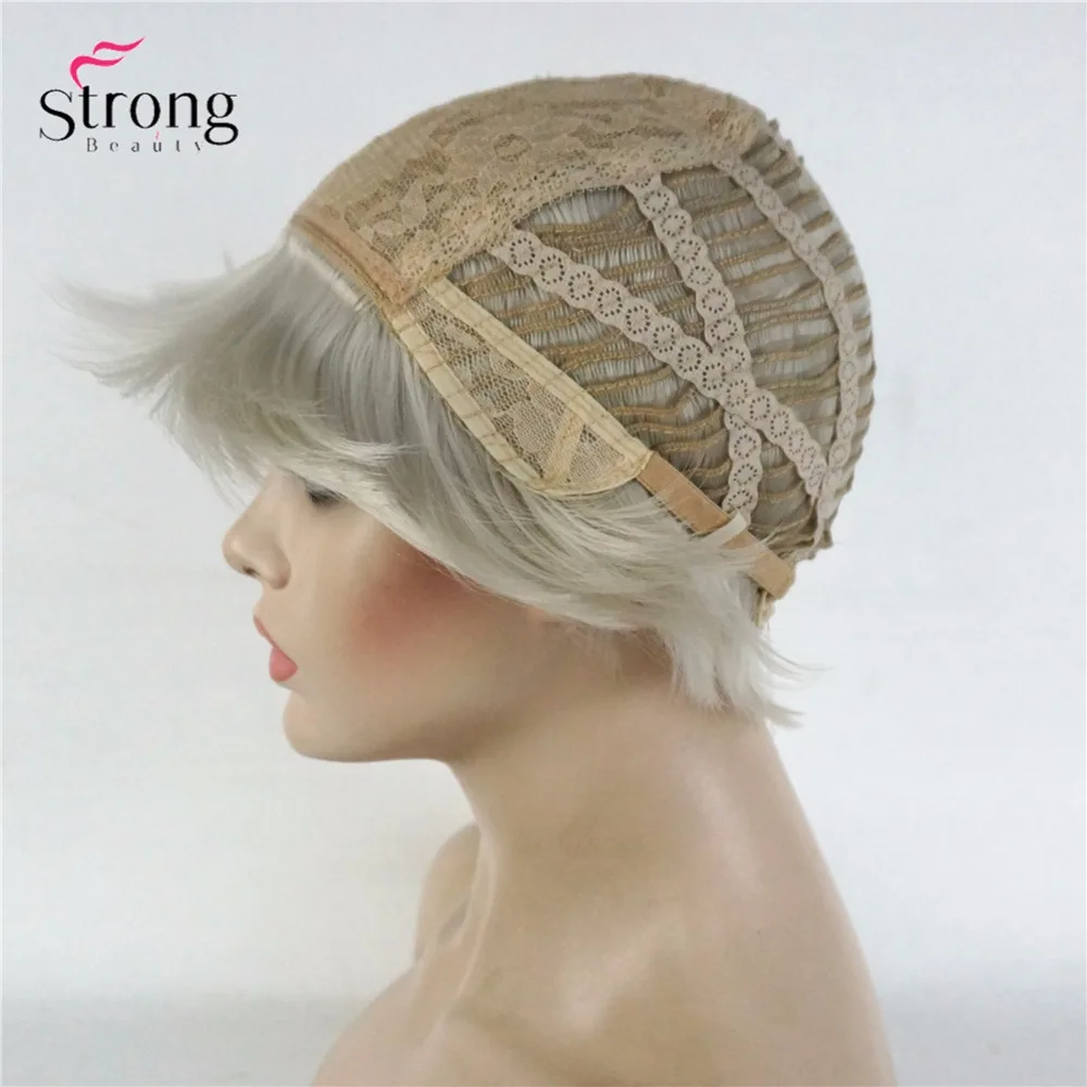 StrongBeauty 1920'S 20S взрослый ревущий Хлопушка Джаз Гэтсби короткий боб костюм парик синтетические парики белый