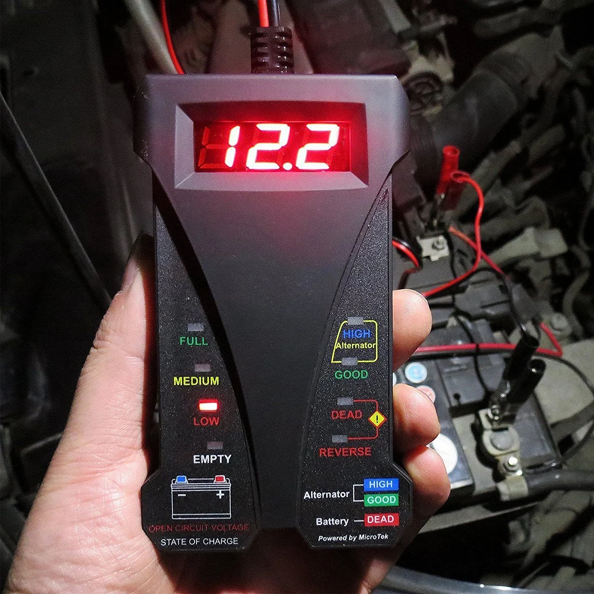 

New Auto Car Battery Tester Vehicle Cranking Charging Digital Analyzer 12V LED 805A Digital Tester & Charging System Analyzer