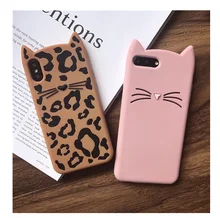 NEW 3D cute cartoon glitter beard cat Ears soft silicone case For iphone 5 5s se 6 6s 8 plus X rubber Coque back cover