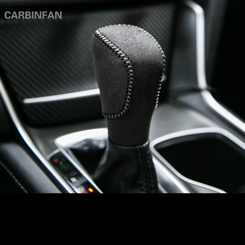 

Car Gear Shift Knob Head Covers Gear Shift Collars Case For Honda Accord 10th 2018 AUTOMATIC Hand-stitched shift knob P386