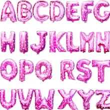 Free shipping Pink 16 inch letter aluminum balloons font b birthday b font holiday wedding font