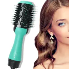 Electric Professional Hair Dryer Comb Infrared Negative Ion Hot Air Comb Straight Curling Hair Comb Hairdryer hair dryers electric dryer home barber shop high power does not hurt the negative ion hot air student salo new