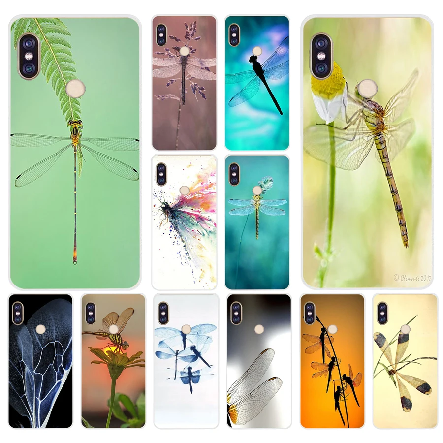 163H Bella E Bella Libellule Custodia Morbida In Silicone Tpu Cover Per Xiaomi Redmi 6 Pro 5 Plus Note 6 Pro 4 4X Mi 8