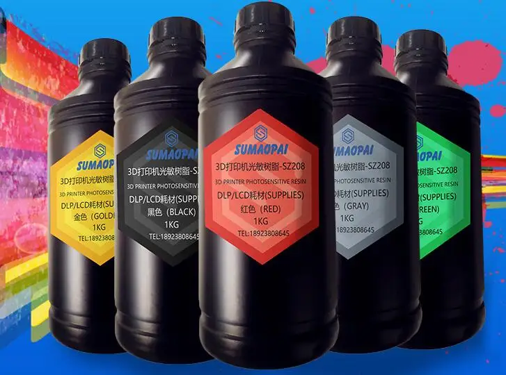

Cheap and high quality 405NM Resin DLP Printer Resin SLA 3D Printer Resin , 2 Liters ( 2 bottles of 1 liter )