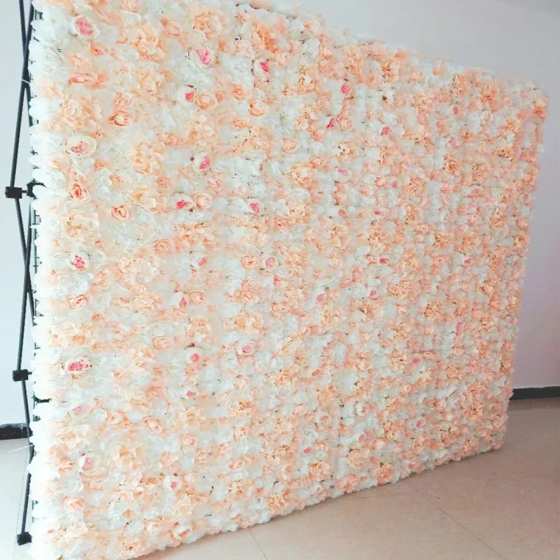 

60x40cm each Piece Peony Hydrangea Rose Flower Wall Panels for Wedding Backdrop Centerpieces Party Decorations 12pcs/lot