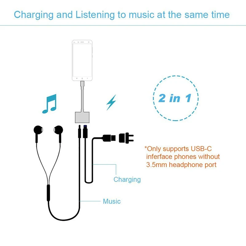 Адаптер для наушников JKING с разъемом USB Type C на 3 5 мм|Кабели VGA| |
