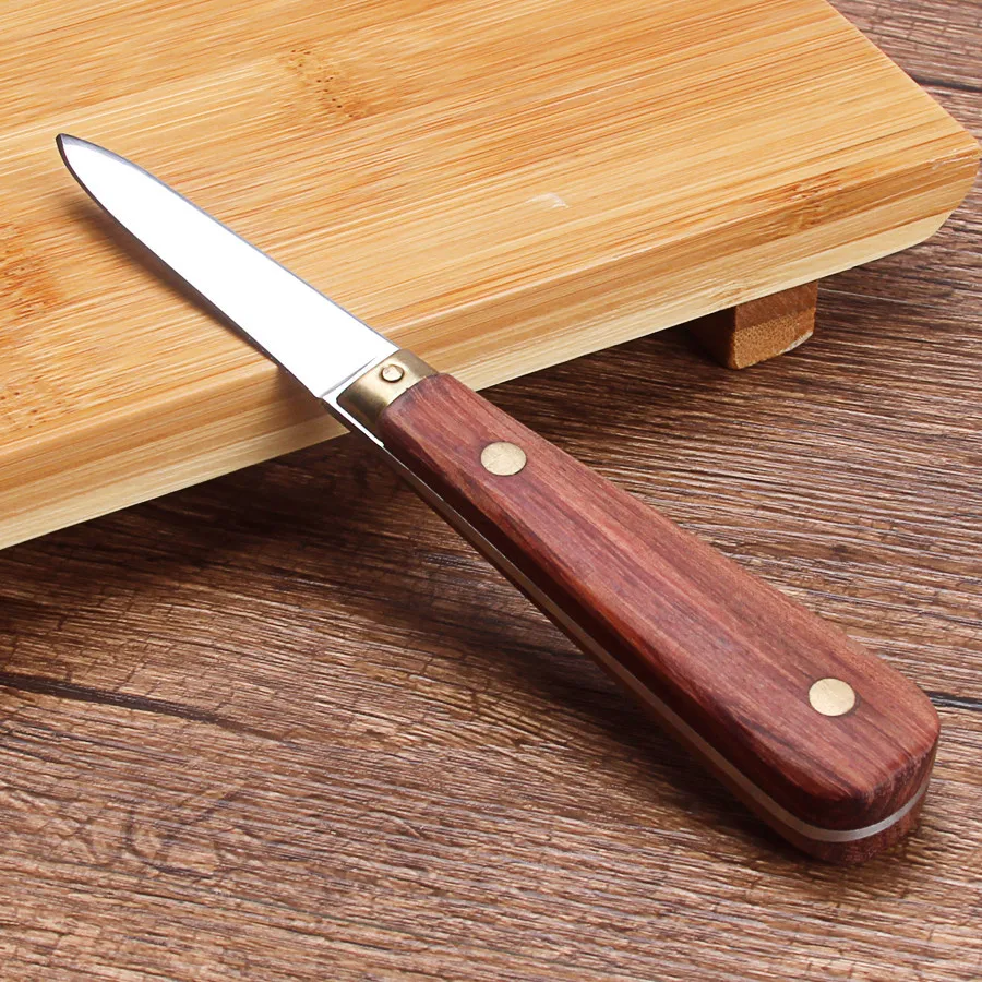 FHEAL нержавеющей Сталь деревянная рукоятка устричный нож остроконечные шучер оболочки нож для устриц инструмент Многофункциональные кухонные инструменты