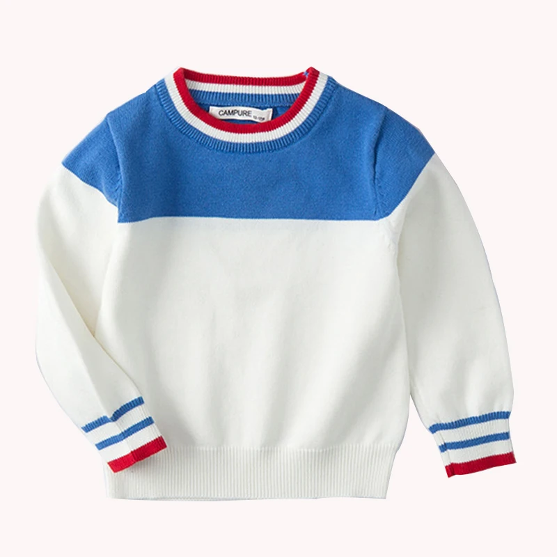 New Baby Girls Sweater Autumn Spring Kids Knitwear Boys Pullover Sweater Stripe Knitted Sweater Children's Clothing