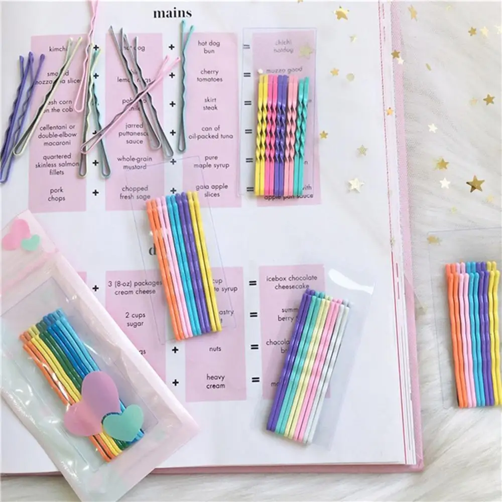 

Xugar Hair Accessories 10pcs/set Hairpins for Women Hair Clip Girls Colorful Hairpin Wave Invisible Barrettes