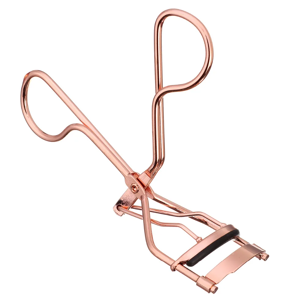 Rose Gold Eyelash Curler Tweezer Curling False Eyelashes Clip Eye