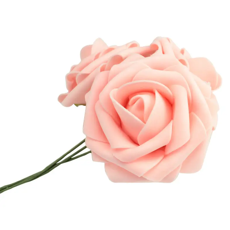 10 шт./лот, яркие искусственные розы, букет для свадьбы, невесты, дня рождения, украшения для дома, искусственные французские цветы