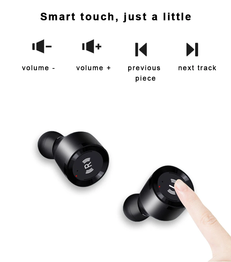XLSTO Wireless Bluetooth 5.0 Earphone IPX7 Waterproof Headset Stereo mini Earbuds With Charging Box Micro handsfree Earphones (17)