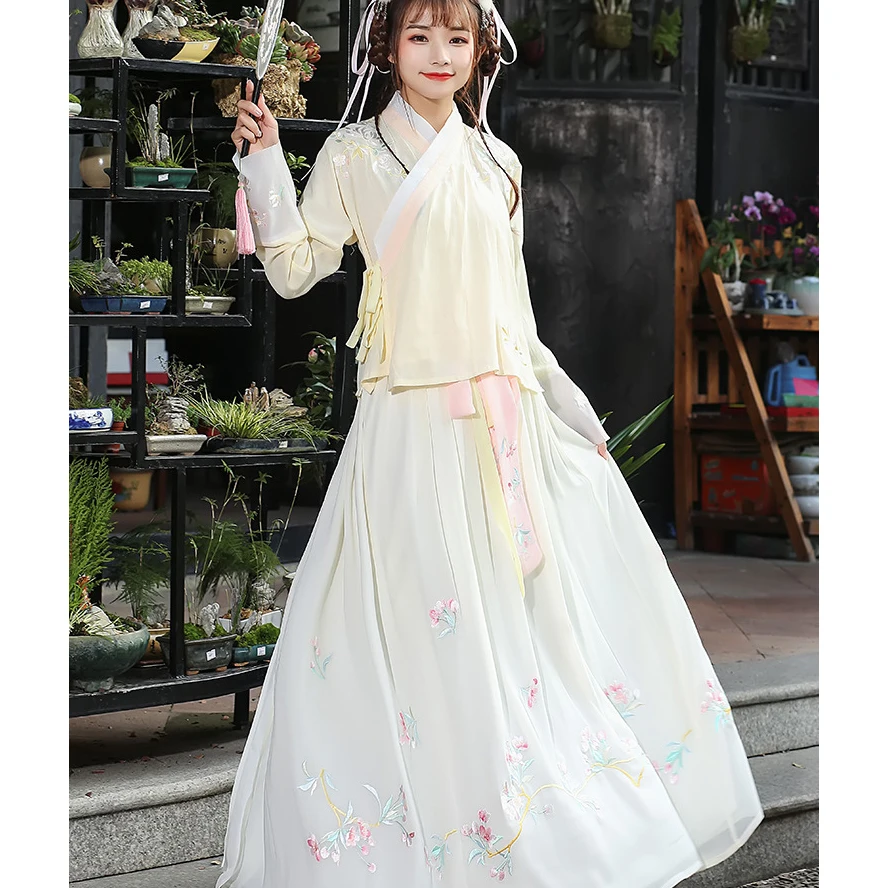 Hanfu танцевальный костюм женский костюм династии Цин китайский костюм восточное платье традиционная китайская одежда для женщин