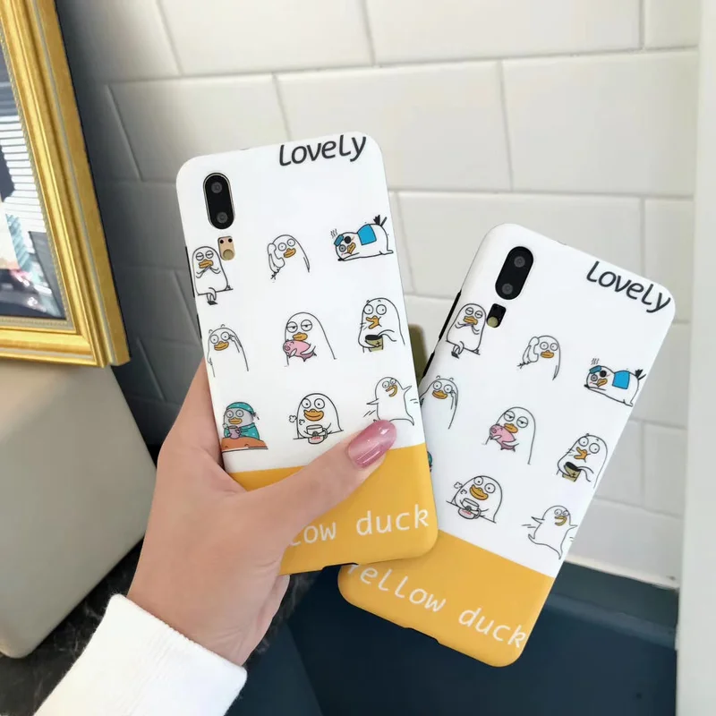 Забавная картина с утками чехол для Iphone X 6 6s 7 8 XS XR MAX модные мягкие Мультяшные