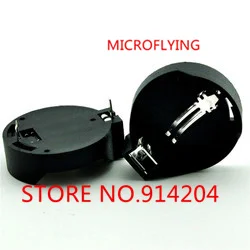 Microflying 10Pcs Custodia Per Presa A Bottone Per Batteria Nera Cr2032 Cr2025 Cr2016 Pulsante Batteria