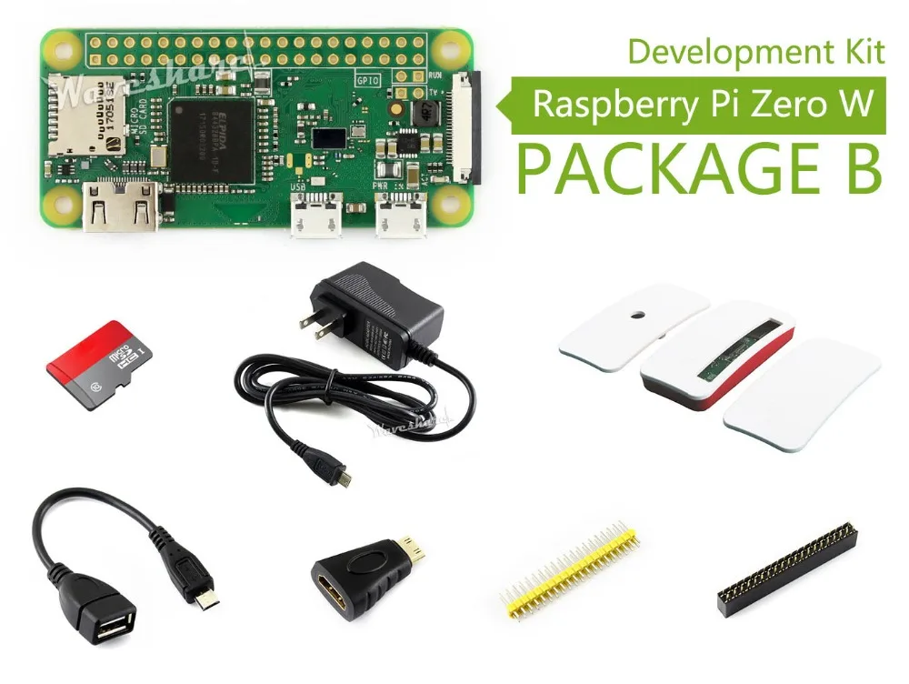 Original Raspberry Pi Zero W Package B Basic Development Kit Micro SD