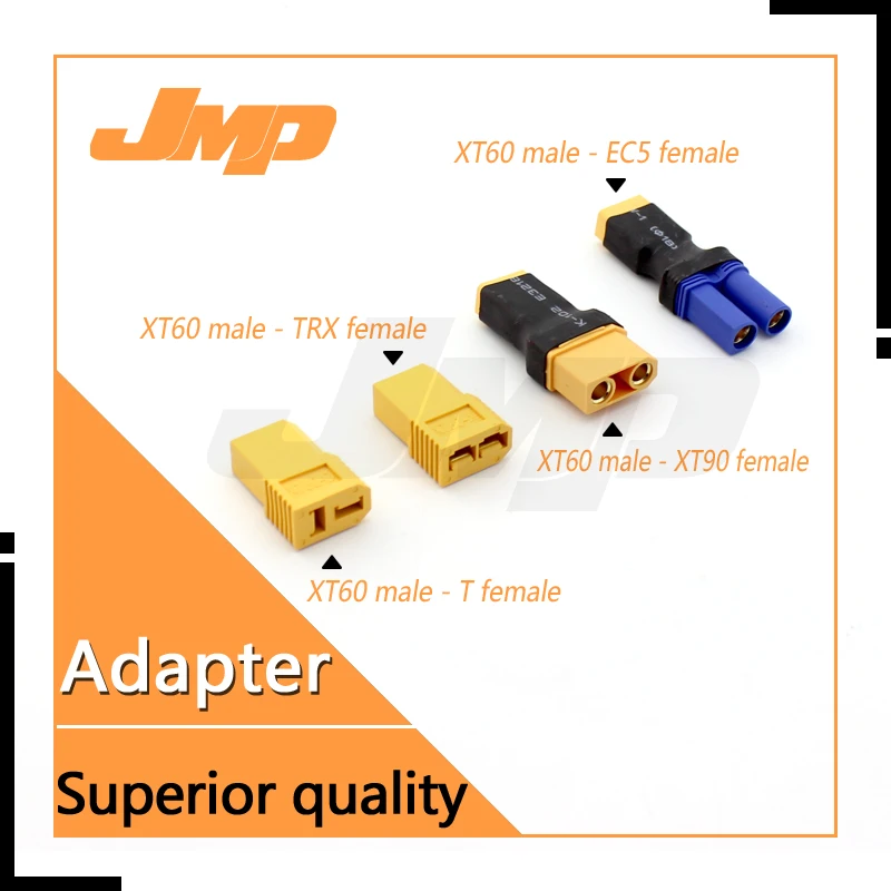 

1PCS Amass XT60 Male Plug to ( T / TRX / XT90 / EC5 ) Female Converter Adapter Plug