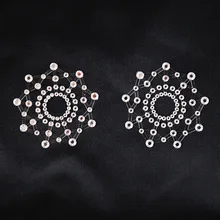 Цветочные наклейки на соски бюстгальтер для груди блесток клей Эротическое белье наклейки на соски крышка молочная паста для сексуальных женщин