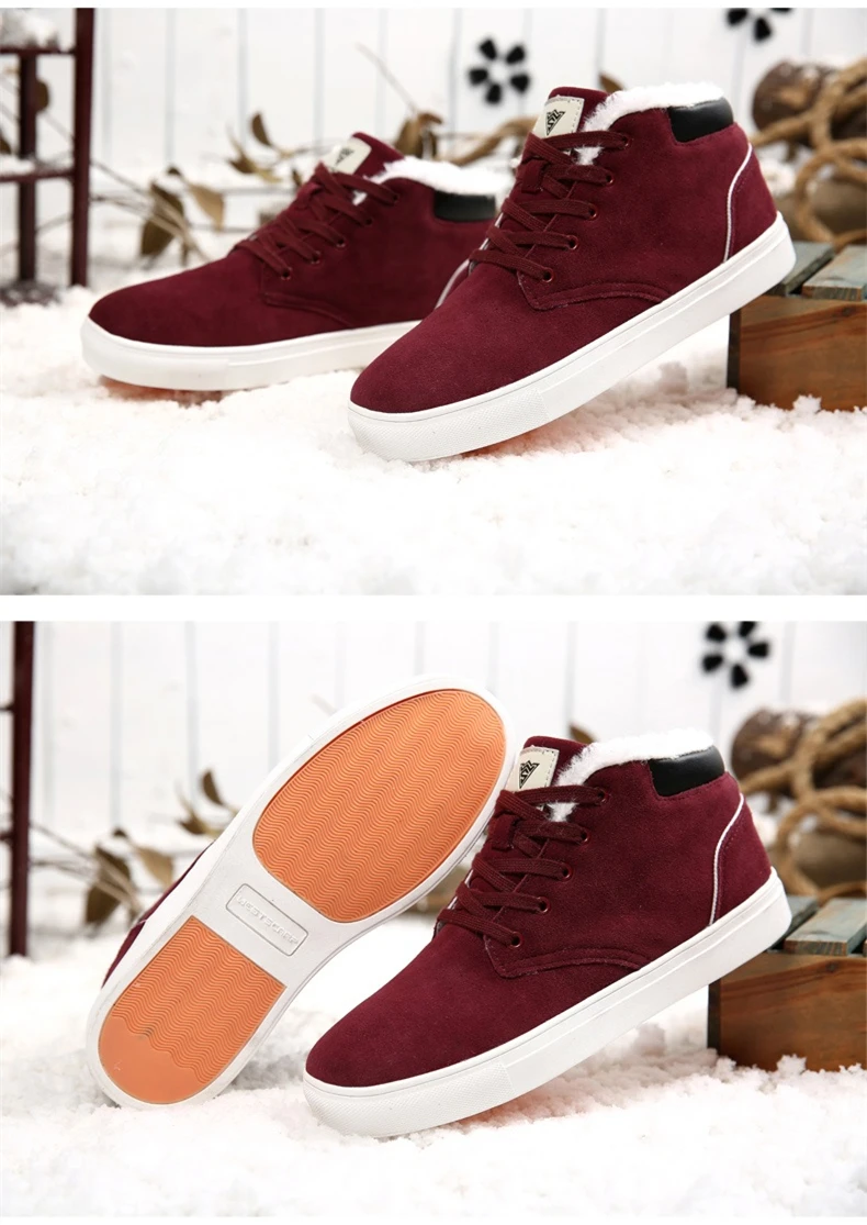 DESERT RAM Brand Men's Winter Shoes Man Big Size Sneaker Mens Ankle Suede Boots Men Boot Warm Fur Male Classic Casual Snow Bot (3)