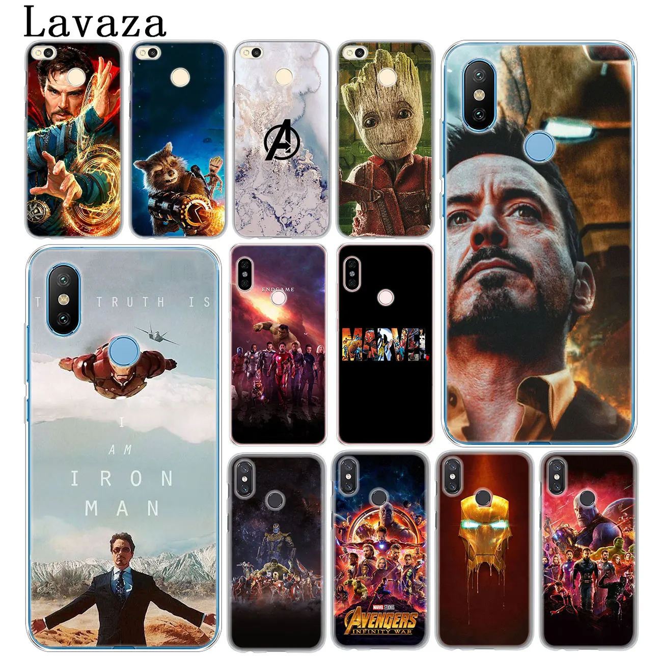 

Lavaza Marvel Avengers Iron Man Endgame Cover Case for Xiaomi MI 9 9T A3 Pro CC9 CC9E 8 SE A2 Lite A1 pocophone f1 6 6X 5X MAX 3