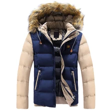 Горячая Распродажа, Мужская Зимняя парка размера плюс 4XL, теплая хлопковая Повседневная Верхняя одежда с капюшоном, ветровка, Мужская парка, hombre invierno