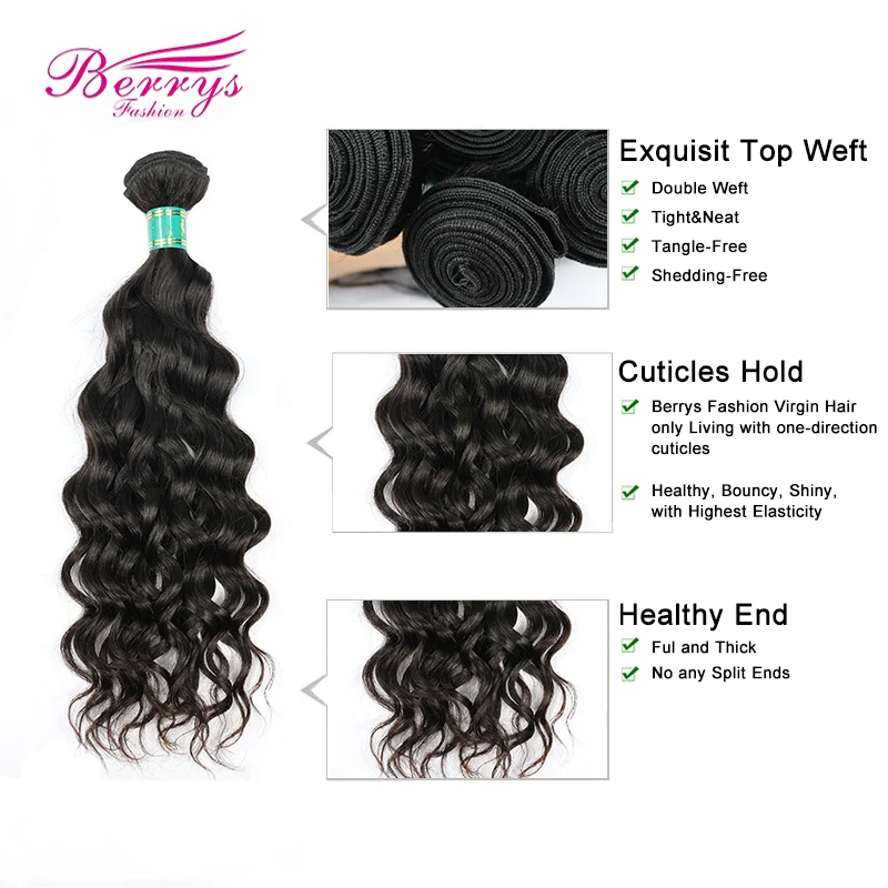 virgin hair water wave bundles