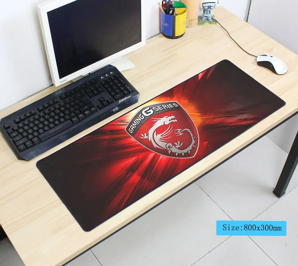 MSI mousepad 800x300x3mm gaming mouse pad big gamer Boy Gift mouse mat