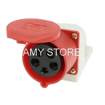

AC 380-415V 32A 4P+E IEC309-2 Industrial Panel Mount Socket Connector