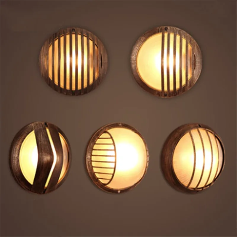 

Retro Industrial Loft Dining Wall Light Vintage Creative Art Dinosaur Egg Pub Study Wall Light Concise Aisle Bathroom Light