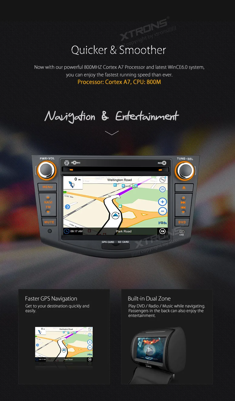 Discount XTRONS 7" HD Touch Screen 2 din Car stereo Radio DVD Player SWC USB SD GPS For Toyota RAV4 2006 2007 2008 2009 2010 2011 2012 9 Discount XTRONS 7" HD Touch Screen 2 din Car stereo Radio DVD Player SWC USB SD GPS For Toyota RAV4 2006 2007 2008 2009 2010 2011 2012 9