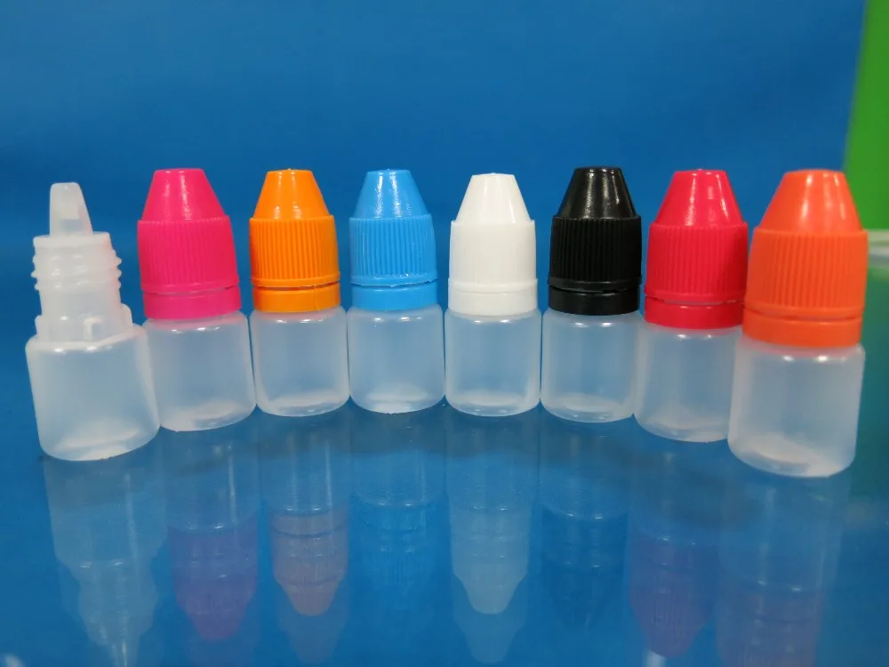 2 мл 100 шт бутылка-капельница для глаз пластиковая бутылка маленькая бутылка Прозрачный флакон с крышкой