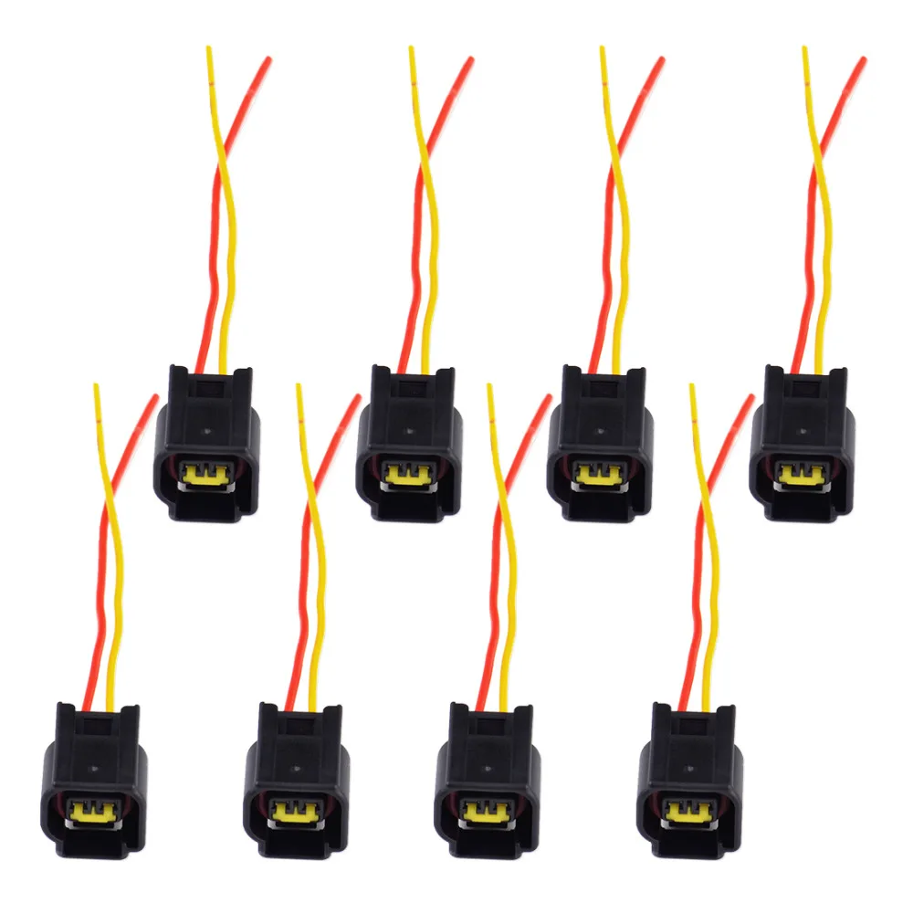 8pcs Ignition Coil Harness Connector Modular for Ford Focus Mustang