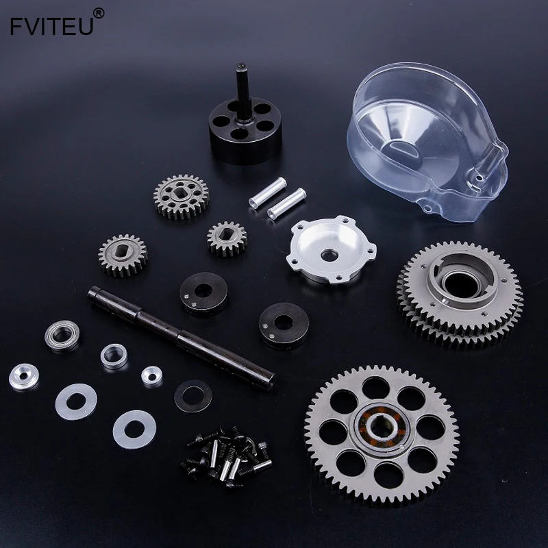 

FVITEU Metal Upgrade 3 Speed Transmission Kit for 1/5 HPI Baja 5b ss 5t 5sc Rovan King Motor