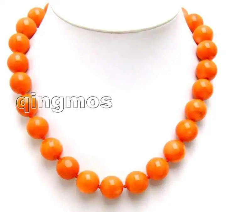 

SALE Huge 15-16mm Nature High quality perfect round Pink Coral 18" Necklace-nec5214 wholesale/retail Free ship