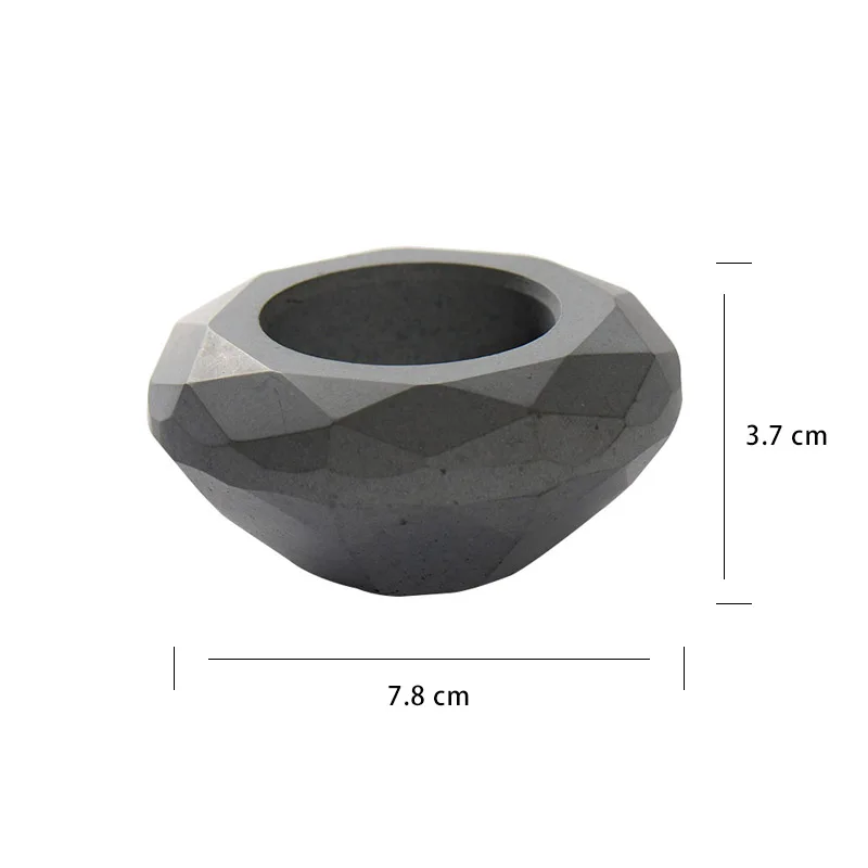 Подсвечник силиконовые бетонные формы ручной работы цемент свечи держать плесень - Цвет: L0471
