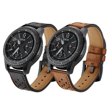 Gear S3 Frontier для samsung Galaxy watch 46 мм amazfit Zip huawei watch gt ремешок 22 мм ремешок для часов Ретро Браслет из натуральной кожи