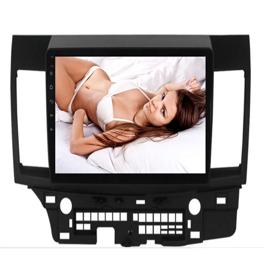 Discount Android Car Radio for Mitsubishi lancer 10.2 inch 1024*600 OCTA Core wifi Bluetooth video audio Multimedia 2 din car dvd player 2