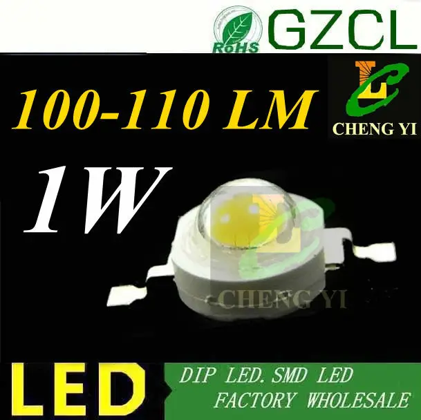 

2200-2400K WARM WHITE Epistar 100-110LM 1W HIGH POWER LED DIODE 350mA(CE&Rosh)