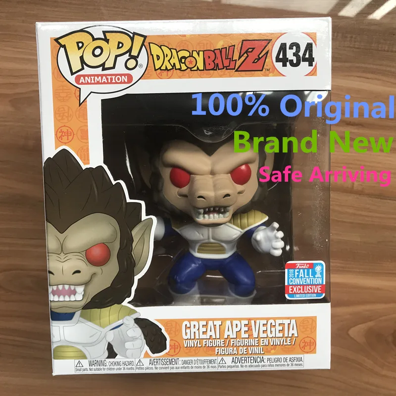 NYCC эксклюзивный 6 ''Funko pop официальный Amine: Dragon Ball Z-Great Ape Vegeta Виниловая фигурка Коллекционная модель игрушки