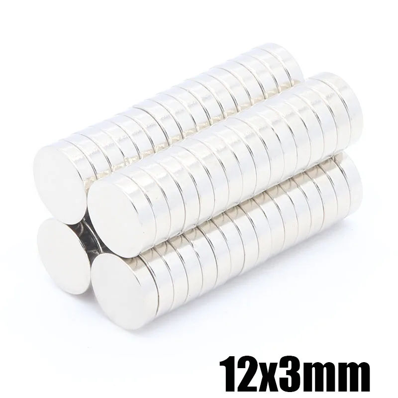

20pcs 12x 3 mm N35 Strong Neodymium Magnet 12x3 mm Round Rare Earth Permanet Magnets 12*3 mm Packaging Magnet Fridge Magnet