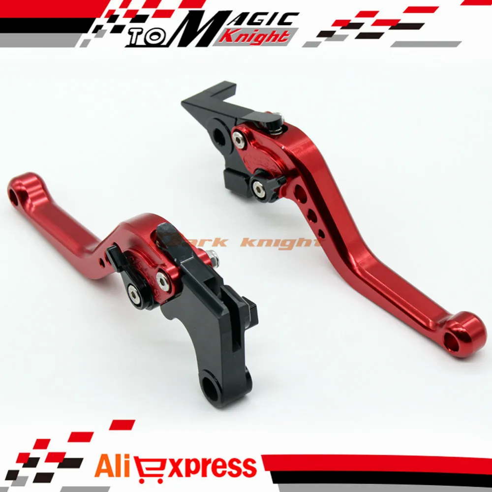

For SUZUKI DL650 V-STROM GSX 600F/750F KATANA Motorcycle Accessories CNC Billet Aluminum Short Brake Clutch Levers Red