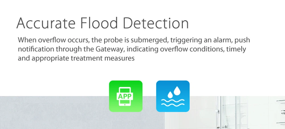 Neo wi fi sensor de inundação de