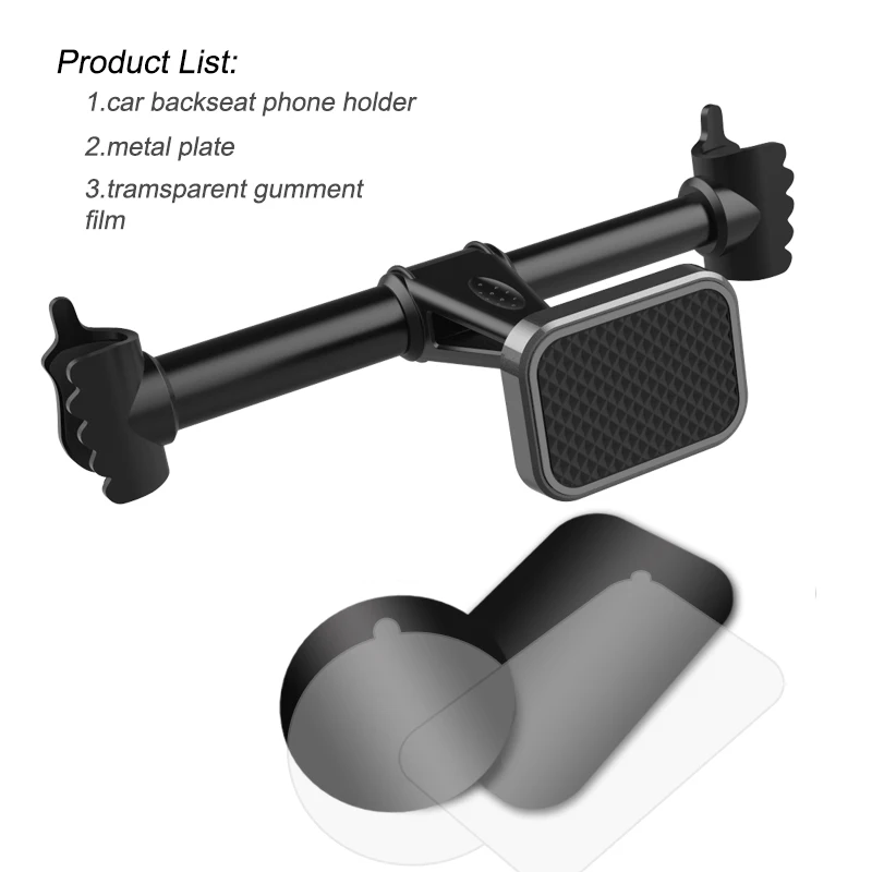 XMXCZKJ магнитный автомобильный держатель на заднее сиденье, подставка для мобильного телефона, подставка для iPhone, смартфона, магнитная головка, подголовник, автомобильные аксессуары